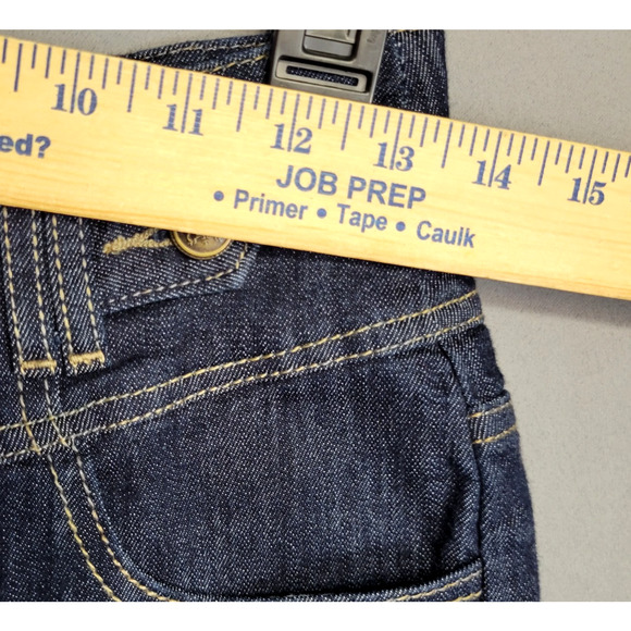 Mindcode Shorts Womens Medium Blue Denim High Rise Skinny Button Front Pocket - Picture 8 of 13